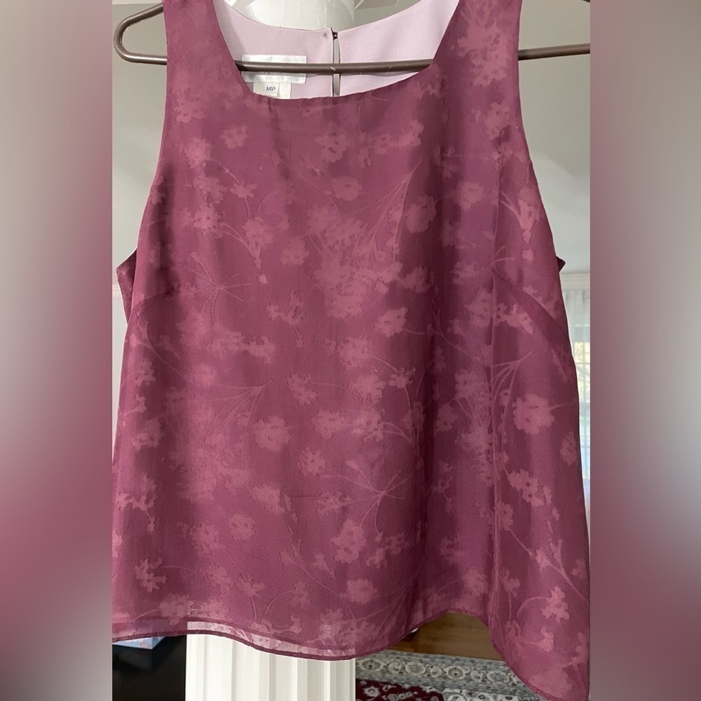 Rena Rowan purple tank tops. Size 14P women’s